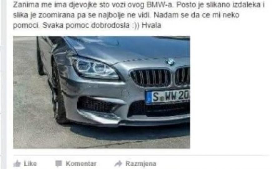 Traži se vlasnica BMW-a