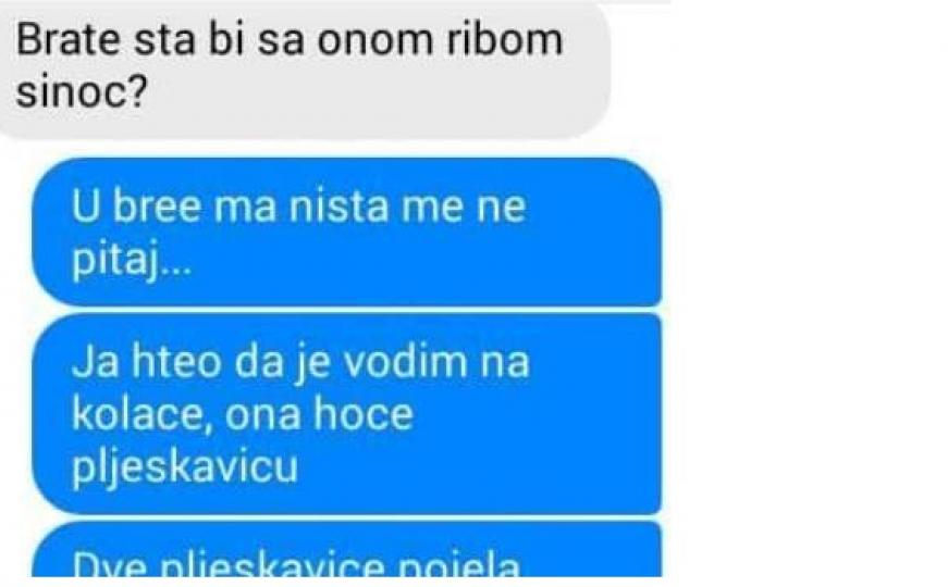 Ja bih na kolače, a ona na pljeskavicu