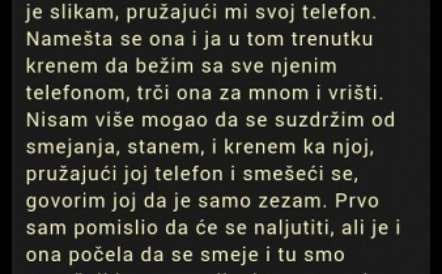 Bježim sa njenim telefonom