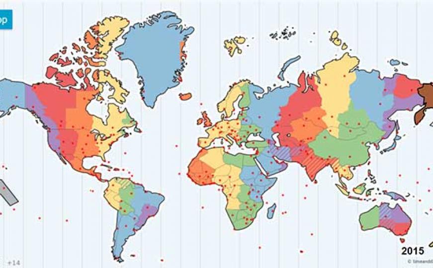 Odbrojavanje širom svijeta: Mapa zemalja koje će prve dočekati Novu godinu
