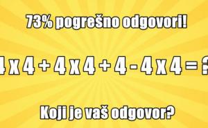73% ljudi pogrešno odgovori: Možete li riješiti ovaj matematički zadatak?