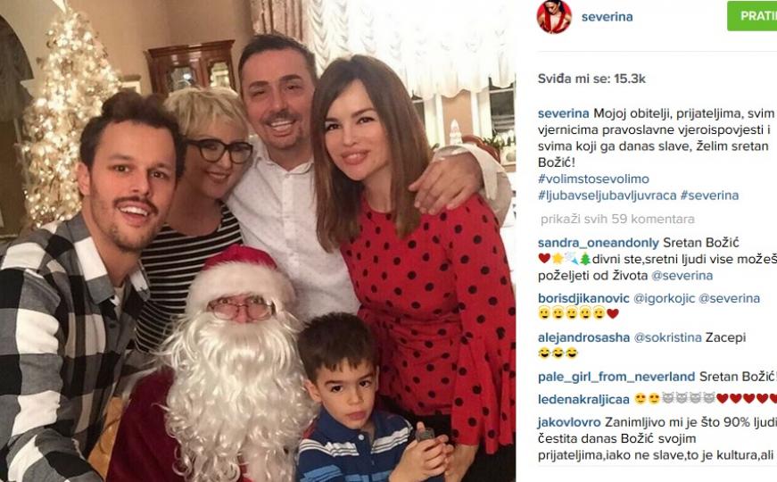 Severina u krugu porodice slavi praznike: Fanovima čestitala Božić