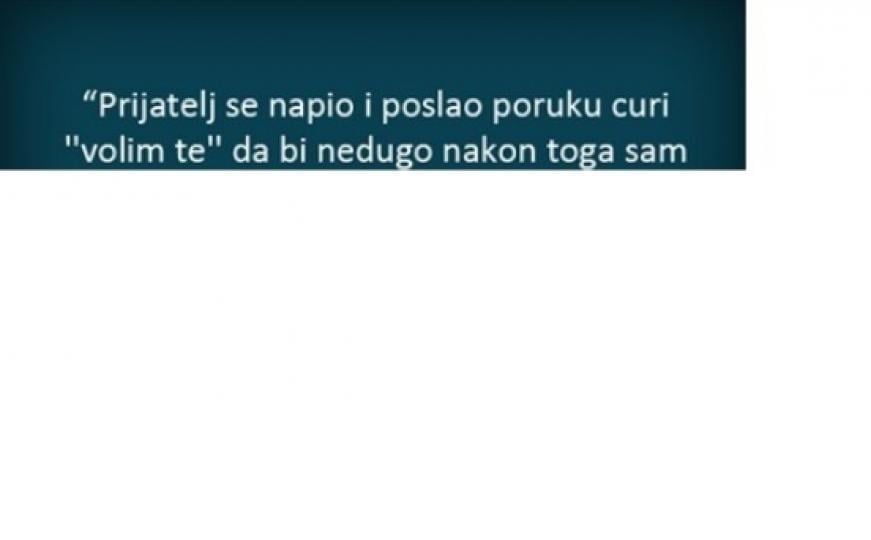 Poslao poruku curi 'volim te'