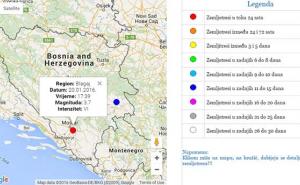 Područje Mostara pogodio potres jačine 3,7 stepeni prema Richteru