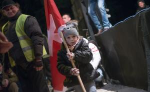 Protest DF-a u Podgorici: Ili raspuštanje Vlade Mile Đukanovića ili bojkot Skupštine (FOTO)