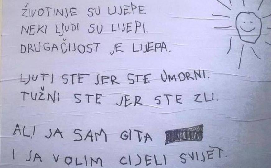 Pismeni rad jedne djevojčice