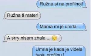 Ružna si na profilnoj