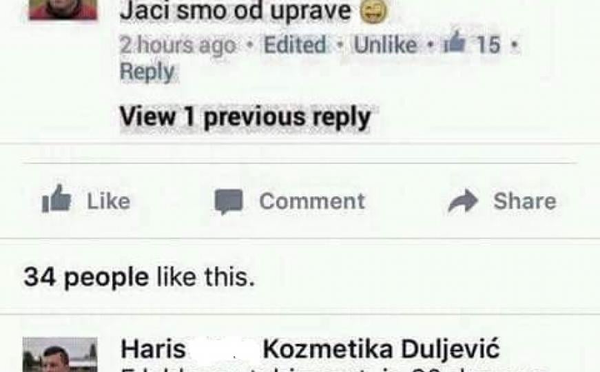 Prepiska Benke i Duljevića na Facebooku