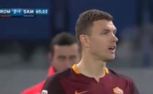 Pogledajte kako su navijači Rome pozdravili Edina Džeku (VIDEO)