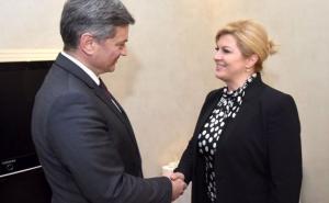 Zvizdić i Grabar-Kitarović: Mnogo razloga za zajedničku sjednicu BiH i Hrvatske