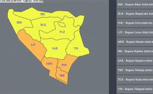 Zbog intenzivnih padavina: Upaljen narandžasti meteoalarm za Hercegovinu
