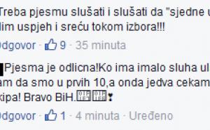 'Ljubav je': Pogledajte komentare na pjesmu predstavnicu BiH na Eurosongu (FOTO)