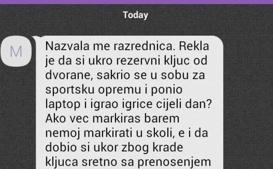 Nazvala me razrednica