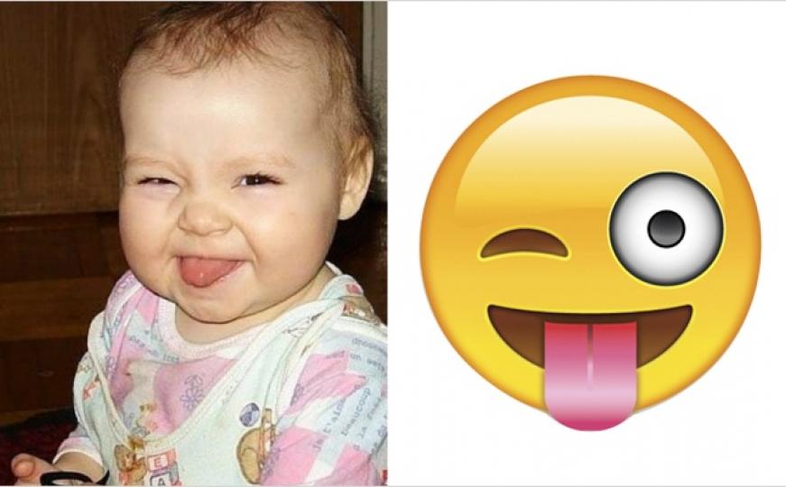 Bebe koje imitiraju popularne emojije sa Facebook-a (FOTO)