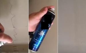 Odličan trik: Lakom za kosu skinite mrlje sa zidova (VIDEO)