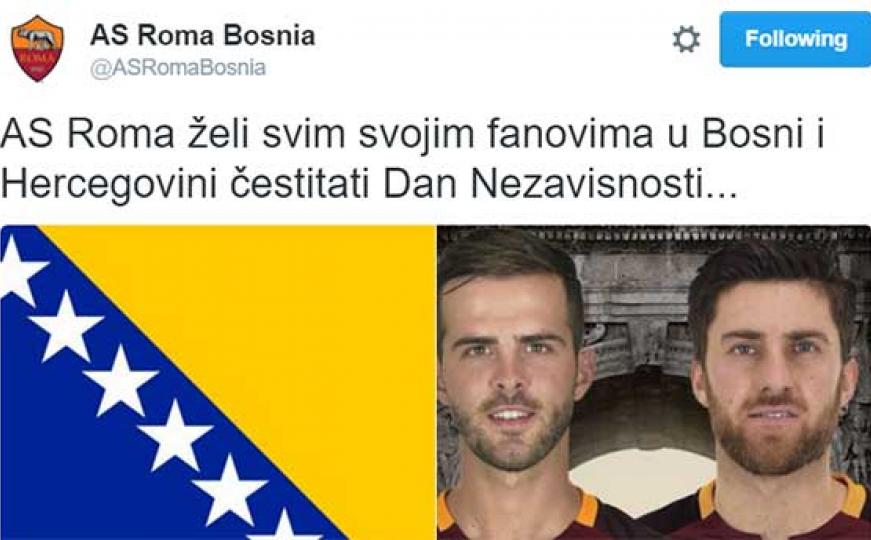AS Roma na bosanskom čestitala Dan nezavisnosti