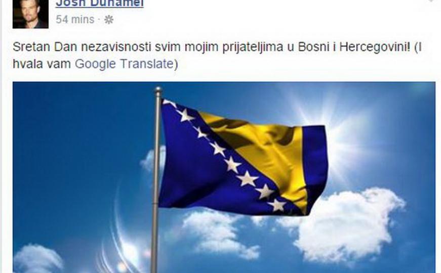Glumac Josh Duhamel čestitao Dan nezavisnosti BiH