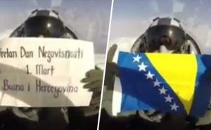 Nebeska čestitka: Kako je jedan turski pilot poželio sretan Dan nezavisnosti BiH (VIDEO)