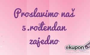 eKupon slavi 5. rođendan. Pridruži se proslavi i osvoji super vrijedne nagrade