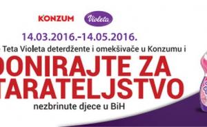 Konzum BiH i Violeta pomažu domove za djecu bez roditeljskog staranja u BiH