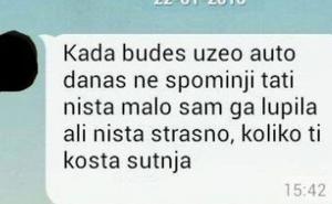 Kad mama malo slupa auto...