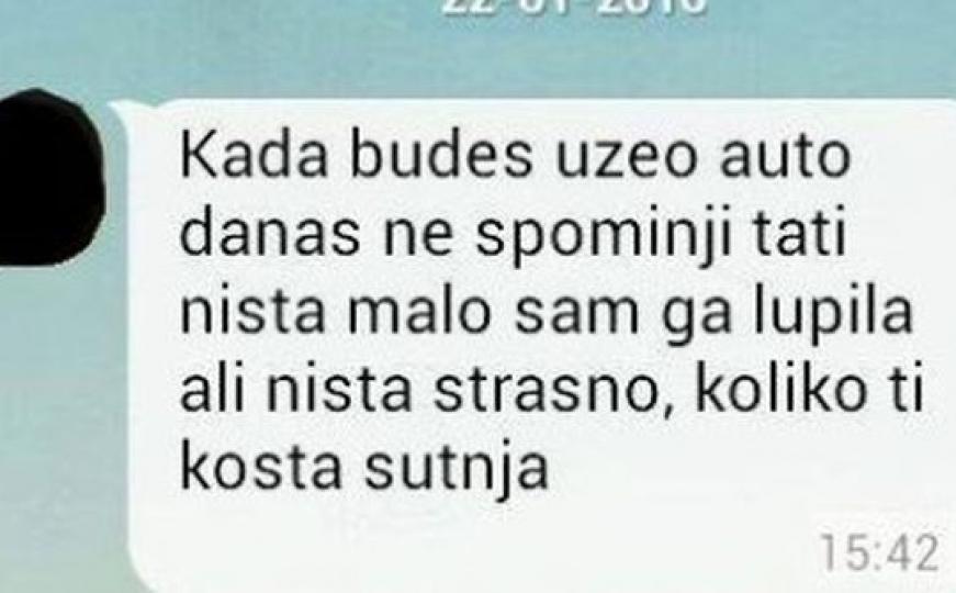 Kad mama malo slupa auto...