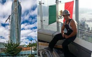 Radnik postavio meksičku zastavu na Trumpov neboder (VIDEO)