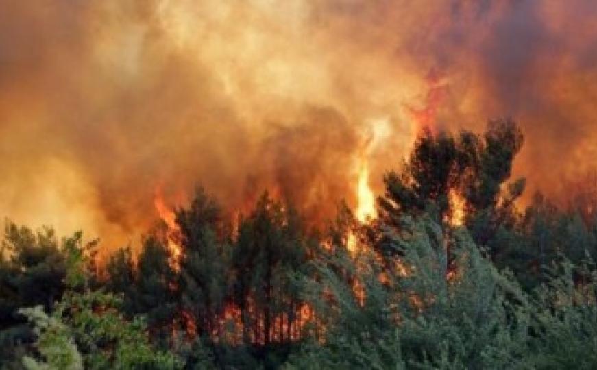 U Konjicu tri šumska požara, zbog nepristupačnosti terena vatra se širi