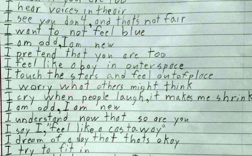 Ja sam čudan, ja sam nov: Autistični dječak napisao poemu koja je rasplakala svijet