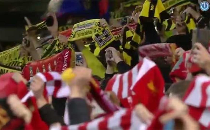 Navijači Dortmunda i Liverpoola zajedno otpjevali 'You'll Never Walk Alone' (VIDEO)
