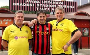 Tuzla: Navijači Borusije iz Dortmunda došli da podrže Slobodu (VIDEO)