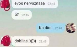 'Ja dobila, a ti?'