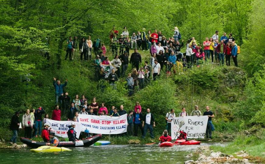 200 kajakaša i ekologa poručilo da ne odustaju od borbe za rijeku Sanu 