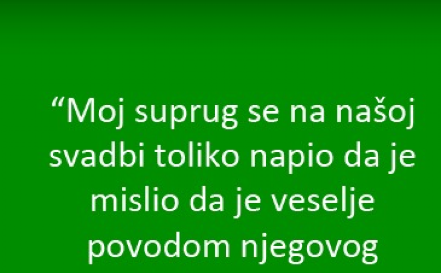 Bio je toliko sretan da je zaboravio da se ženi