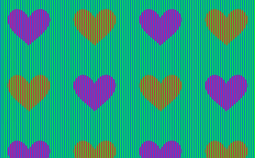 Nevjerovatna iluzija: Ova srca su zapravo iste boje!
