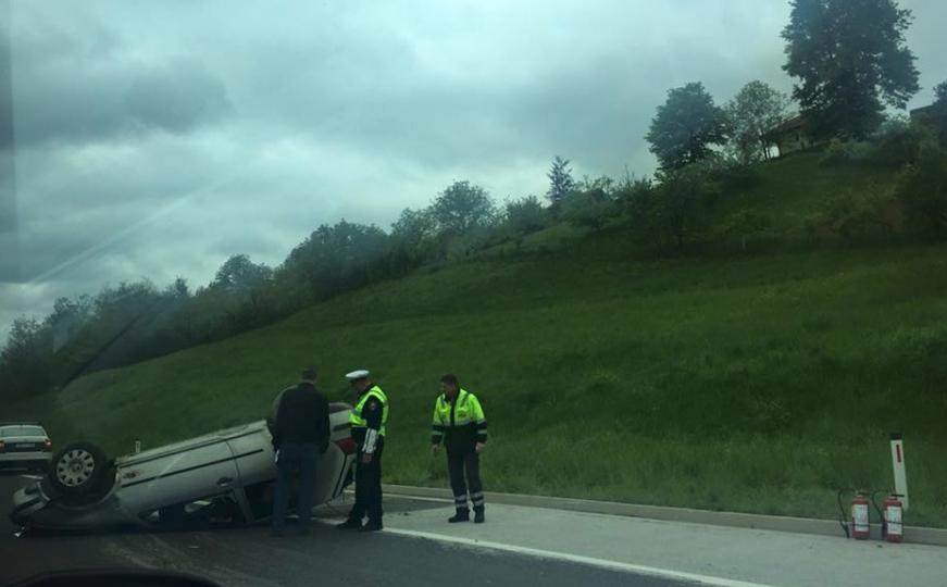 Saobraćajna nesreća na ulazu u Visoko iz pravca Sarajeva