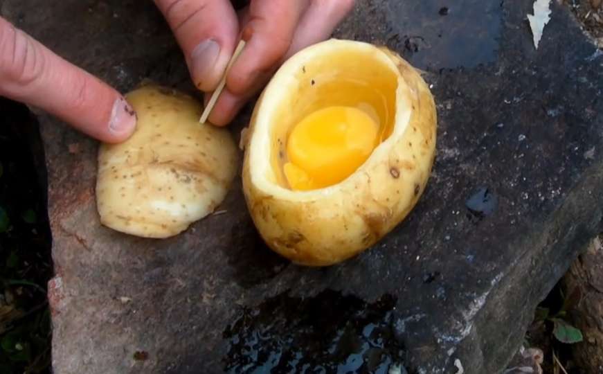 Kako preživjeti u divljini: Skuhajte jaje u sirovom krompiru
