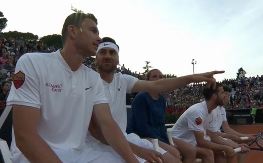 Džeko, Pjanić i Zukanović pokazali majstorije na teniskom terenu