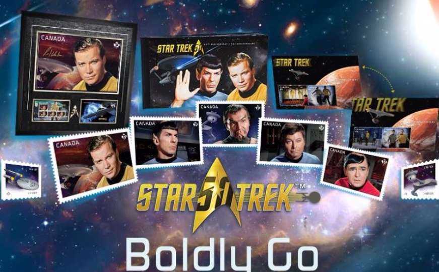 Izdate poštanske markice u čast naučno-fantastične serije 'Star Trek' 