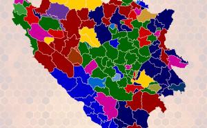 Infografika: Kako su raspoređene lokalne vlasti u BiH u mandatu 2012 - 2016