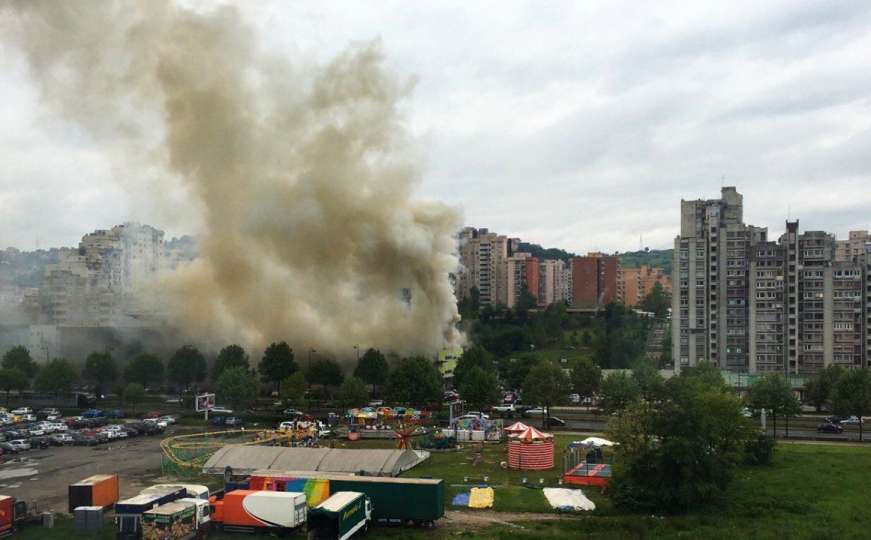 Sarajevo: Požar jutros na Alipašinom Polju