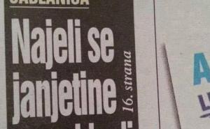 Najeli se janjetine, pa...