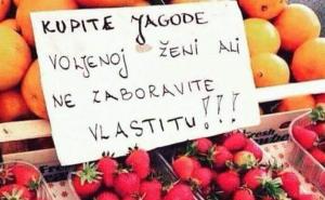 Kupite jagode voljenoj ženi...