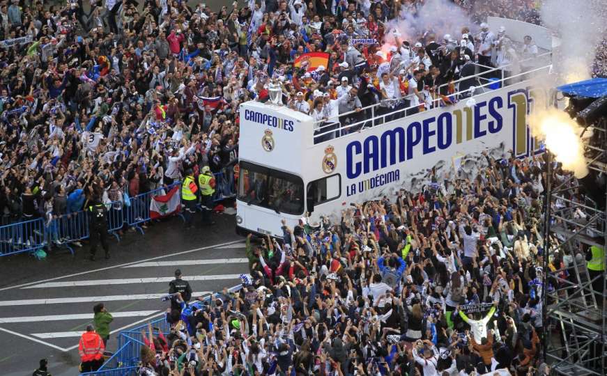 U Madridu fešta traje od sinoć: Navijači Reala napravili ludnicu 