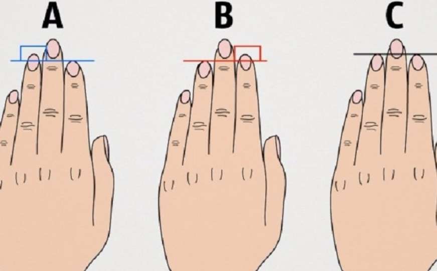 Šta dužina vaših prstiju govori o vama