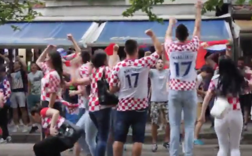 Veliko slavlje u Mostaru nakon pobjede Hrvatske