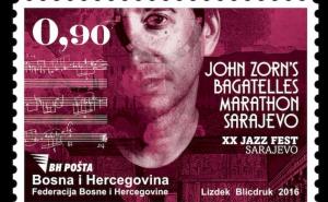 John Zorn i Jazz Fest Sarajevo na poštanskoj markici 