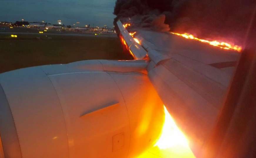 Avion s 241 osobom zapalio se nakon prisilnog slijetanja