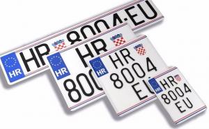Hrvatska: Od ponedjeljka nove registarske tablice s logom EU