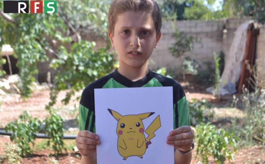 Sirijska djeca drže Pokemone u ruci u nadi da će ih neko pronaći i spasiti
